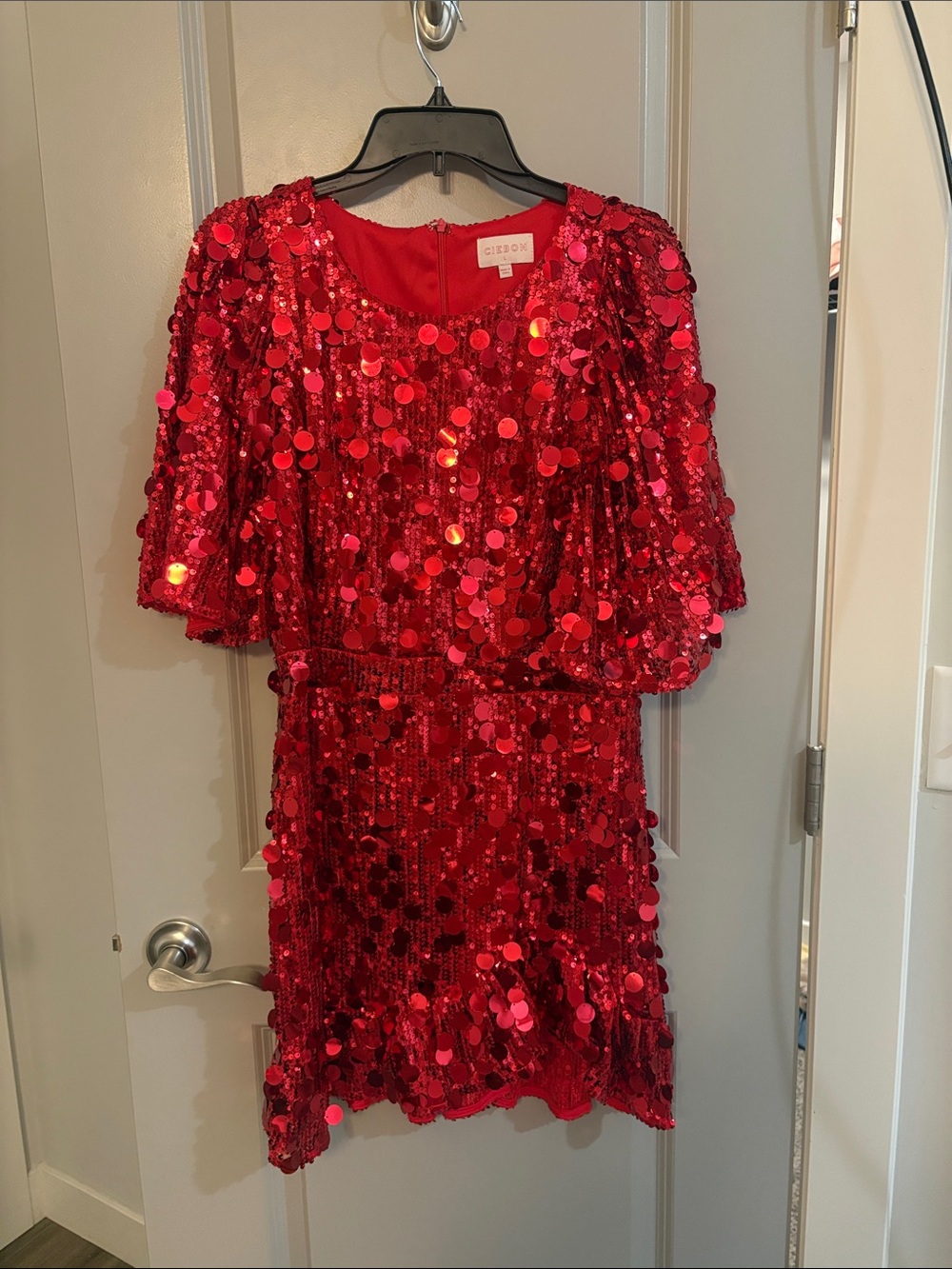 Circo Red Sequin Party Dress
